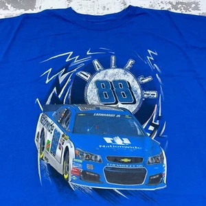 Dale Earnhardt Jr Shirt Men 3XL Blue Tee Nascar Racing Nationwide Y2K Adult - Picture 1 of 9