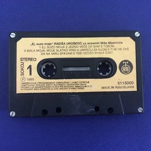 FOLK CASSETTE TAPE - Radiša Urošević – Hey, My Tear - PGP RTB 1985 Stereo RARE - Zdjęcie 1 z 2