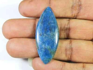 40Cts Genuine Neon Apatite Marquise Crystal Cabochon Loose Gemstone 18X45MM - Picture 1 of 9