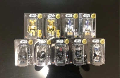 [Nouveau,] Happy Kuji Star Wars Bearbrick Prize Set of 9 - Photo 1/4