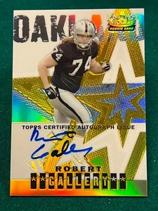 /50 Robert Gallery 2003 Topps Finest Auto Gold Refractor #133 Raiders - Picture 1 of 2