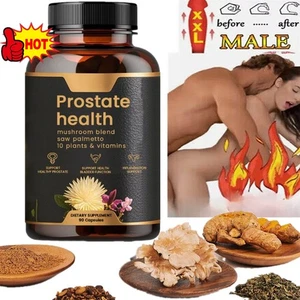 Prostate Health Capsules Support for Men’s Wellness 90pcs Natural Body Care N EW - Picture 1 of 12