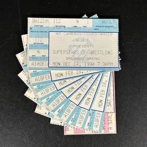 Vintage WWF SUPERSTARS Of WRESTLING Ticket Stub Lot Orlando 1990s Rare Collectible - Bild 1 von 5