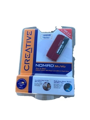 Reproductor de MP3 Creative Nomad MuVo 128 MB y unidad flash USB MUvo nuevo sellado Foto 1 de 2