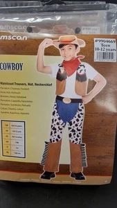Amscan Childs Cowboy Costume Fancy Dress Various Ages - Picture 1 of 4