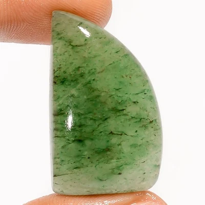 100% Natural Green Aventurine Fancy Cabochon Gemstone 37 Ct. 31X20X7 mm A-36698 - Image 1 of 2