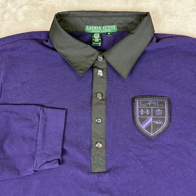 Camisa Polo Lauren Active Ralph Lauren Mujer M Púrpura Oscuro Manga Larga Usada en Excelente Condición Foto 1 de 4