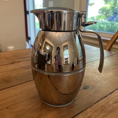 JARRA AISLANTE CROMADA VINTAGE ALFI JUWEL .75L ALEMANIA TAPA 2 POSICIONES Foto 1 de 4