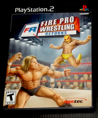 FIRE PRO РЕСТЛИНГ ВОЗВРАЩАЕТСЯ SONY PLAYSTATION 2 В КОРОБКЕ ПОДЛИННЫЙ ПРОВЕРЕННЫЙ РАБОЧИЙ 2007 - Изображение 1 из 3