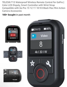 T13 Waterproof Wireless Remote Control for GoPro Color LCD Dispaly, Smart Open - Picture 1 of 6