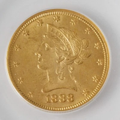 1888 O US Liberty Head Gold $10 Coin Valued At $16,500 MS63+ LOW MINTAGE 21,335 - Image 1 of 4