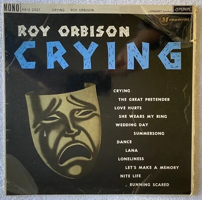 Roy Orbison LP "Crying" Original 1962 UK 1st Press Album HA-U2437  In Good Cond - Image 1 of 4