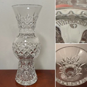Signed Vintage Rare Pattern WATERFORD CRYSTAL 10" Tall Vase Made in Ireland - Bild 1 von 12