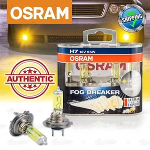 H7 477 2600K YELLOW Spot Light OSRAM FOG BREAKER Headlight Bulbs Lamps HIGH BEAM - Picture 1 of 10