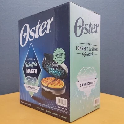 Gofrera belga Oster DiamondForce con placas antiadherentes extraíbles selladas Foto 1 de 4