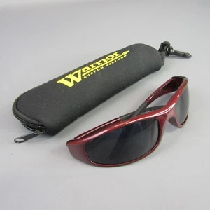 Warrior Custom Golf Sonnenbrille NEU mit gepolsterter Tragetasche rote Sonnenbrille - Bild 1 von 6