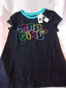 CAMISETA GAP TALLA MEDIANA (8) GAP GIRL 100% ALGODÓN AZUL MARINO PARA NIÑAS - Imagen 1 de 2