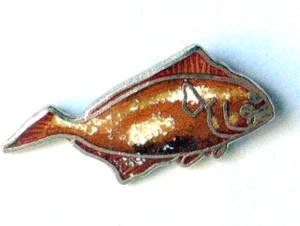 Flounder Fish Pin  Or Mud Fish Pin   ???? - Picture 1 of 1