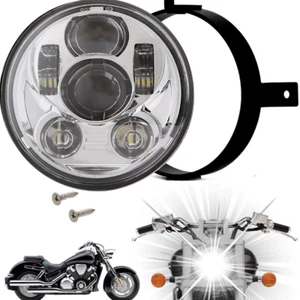 Eagle Lights Honda VTX 1300C/R/S/T 1800C/N/R/S/T Chrome Projection LED Headlight - Picture 1 of 11