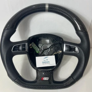 Robson Design Audi A4 A6 C6 B7 Q7 S-Line Carbon Fiber Steering Wheel 2008 - 2013 - Picture 1 of 7