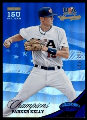 2013 PANINI USA CHAMPIONS NATIONAL TEAM MIRROR BLUE PARKER KELLY 152/299 #179 - Image 1 of 2
