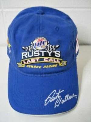 RUSTY WALLACE Miller Lite Nascar gorra/sombrero de Chase Authenticics Foto 1 de 4
