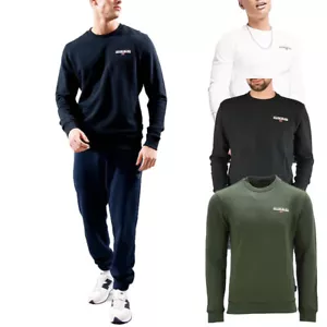 NAPAPIJRI Mens Crew Neck Sweatshirt Long Sleeve Pullover Top Sweater Workwear - Picture 1 of 17