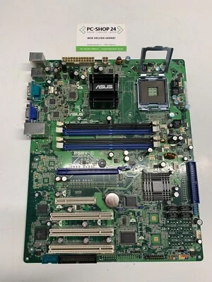 ASUS P5BV-C LGA775 4x DDR2 3x PCI 2x PCIe 2xRJ-45 Mainboard - Bild 1 von 3
