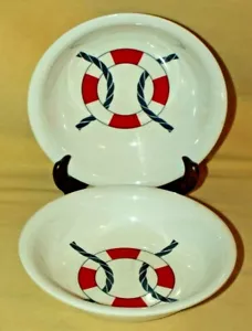 BOWL SET 2 SKIPPER LINE 185 R ADOLF OPEL MEPAL SERV CARTAFFINI ITALY NON SKID. - Picture 1 of 5