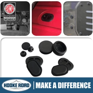 Hooke Road Floor Drain Plugs Front Frame Tube Hole For 18-2025 Jeep Wrangler JL - Picture 1 of 10