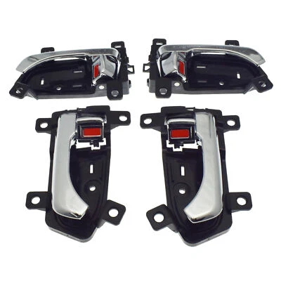 Fit Kia Sportage 2011-16 Inside Door Handles Chrome Front Rear Left Right Set US - Image 1 of 4