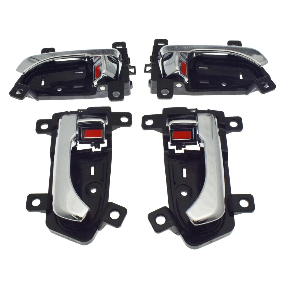 Fits For Kia Sportage 11-16 Inside Door Handles Chrome Front Rear Left Right Set - Image 1 of 4