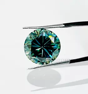 13-14 Ct Blue Lab Created Diamond Great Luster VVS1 Certified ! Jewelry Making - Picture 1 of 4