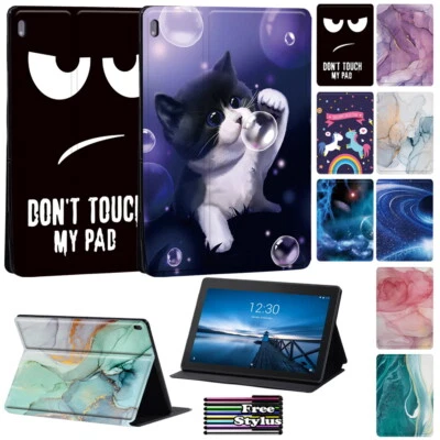 Funda con Soporte de Cuero -Para Lenovo Tab E10/M10/Tab M10 Plus/M10 2ª Tablet