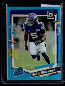 2023 OPTIC AQUA /299 RATED ROOKIE 272 Mekhi Blackmon Minnesota Vikings - Picture 1 of 1