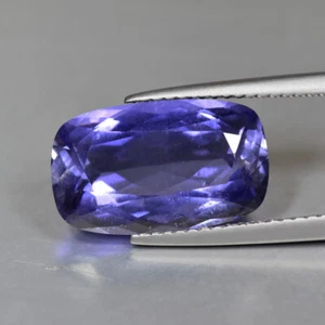 5.42Ct Genuine Loose Gemstone Extraordinary 100% Natural Purplish Blue Iolite - Picture 1 of 1