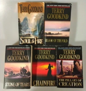 Terry Goodkind The Sword of Truth Series Lot of 5 Mass Paperback Books - Picture 1 of 5