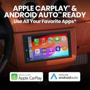 BOSS Double 2-DIN Car 7" Receiver Apple Carplay/Android Auto SiriusXM BE7ACP.X - Picture 1 of 12