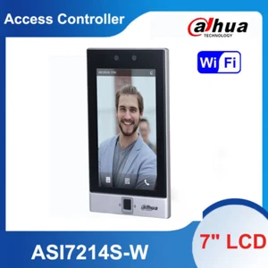 Controlador de acceso de reconocimiento facial Dahua ASI7214S-W intercomunicador de video IP aplicación móvil - Imagen 1 de 7