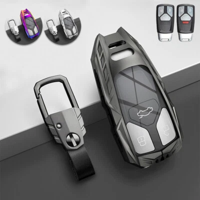 Funda con soporte para llavero de coche de aleación de zinc para Audi Q5 Q7 A4 A5 S4 S5 SQ5 TT Foto 1 de 4