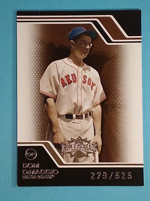 2008 Topps Triple Threads Dom DiMaggio Boston Red Sox #91 279/525 ⚾ - Image 1 of 2