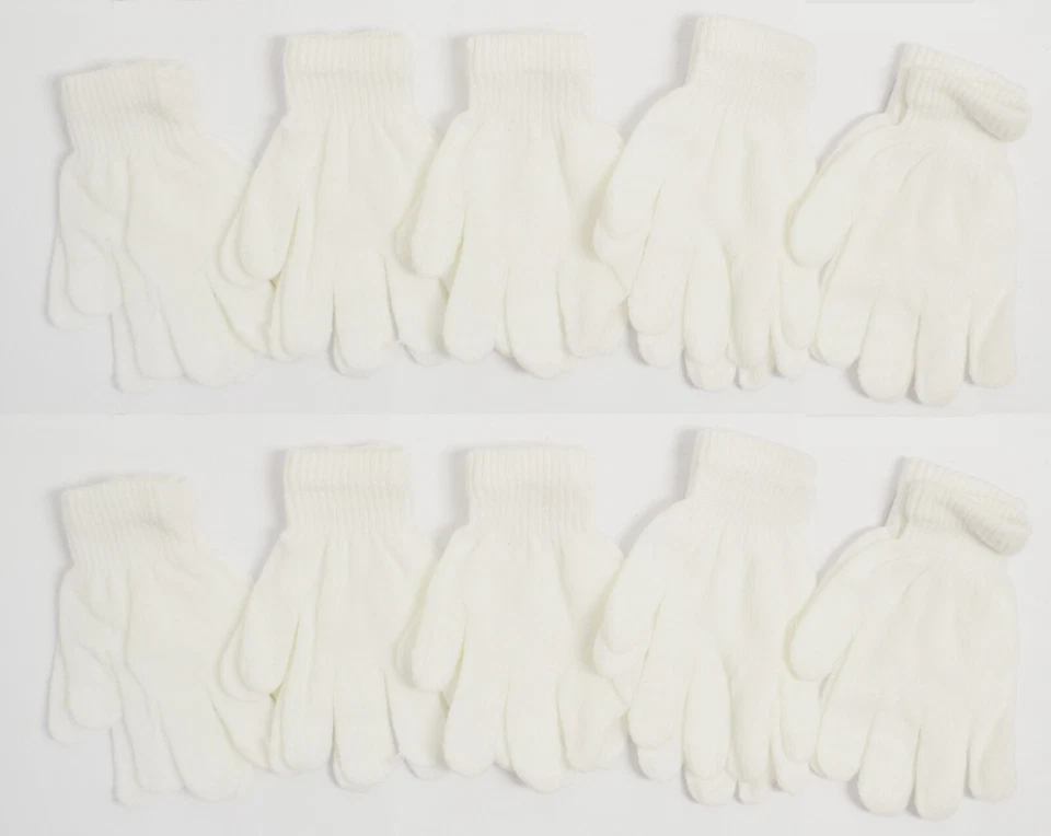 Venta al por mayor Guantes cálidos de invierno tejidos mágicos niños niños talla única para la mayoría de los niños niñas Foto 1 de 1