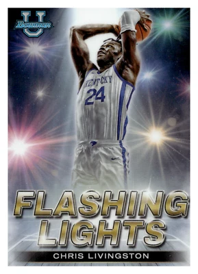 2022-23 BOWMAN’S U BEST CHRIS LIVINGSTON FLASHING LIGHTS REFRACTOR SP $1FLATSHIP - Image 1 of 2