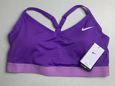 Women's Nike Light Support Indy Bra Sports Athletic Bra Purple 1X New NWT - Image 1 of 4