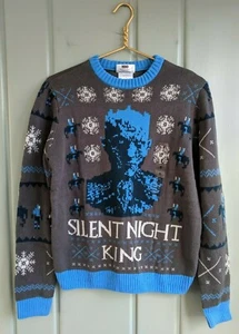 New Game of Thrones Silent Night King Ugly Christmas Sweater Mens Small S HBO - Picture 1 of 11