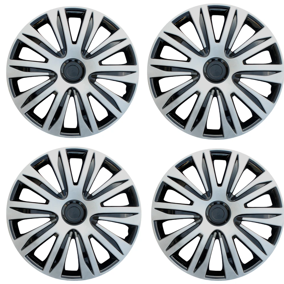 Cubiertas de llanta de 16" tapacubos para Scion Silver Black Foto 1 de 4