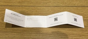 Folleto de tarjeta de autenticidad abierto en blanco Frederique Constant original genuino - Imagen 1 de 4