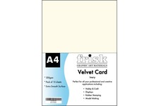 Frisk Velvet Ivory Card 300gsm Pack of 10 A4