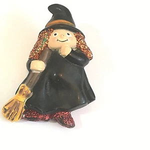 Broche Fun World PIN Halloween Vintage BRUJA con ESBOMA Lehmann Brillo Años 80 - Imagen 1 de 1