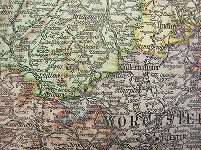 MAPA GRANDE 1919 ~ INGLANDIA Y WALES DEL SUR ~ DEVON CORNWALL LONDON INSSET CHANNEL Foto 1 de 3